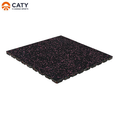 Solid Gym Sports Rubber Floor Square Rectangle Impact Resistant