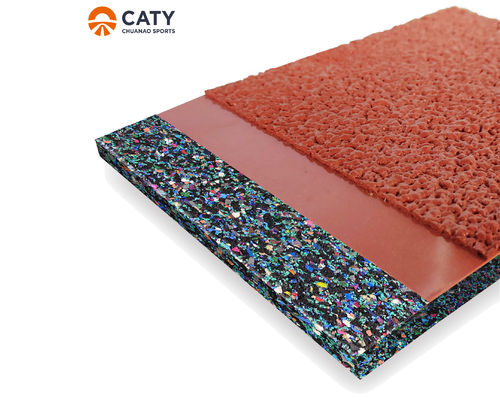 Easy Installation Self-knot Harmless Esp Semi-Prefabricated Rubber Running Track with Automatic Installation Equipment