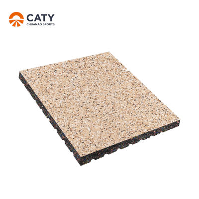 REACH ROHS Nontoxic Heavy Duty Gym Matts , Sound Absorbing Fitness Flooring High Density Dancing Room Gym Flooring