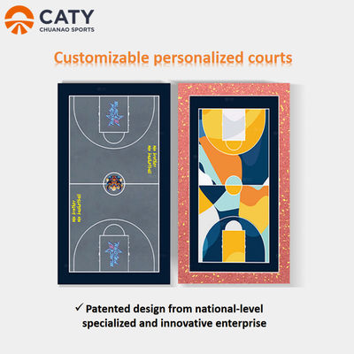 New Design Customizable PU Surface Prefabricated Outdoor Sports Court Basketball Volleyball Badminton Tennis Court Flooring for Sports Facilities