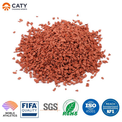 IAAF UV-Resistant Rubber Athletic Track for Athletic Fields Stadiums Centers Complex By SBR EPDM Crumb Rubber Granules Materials