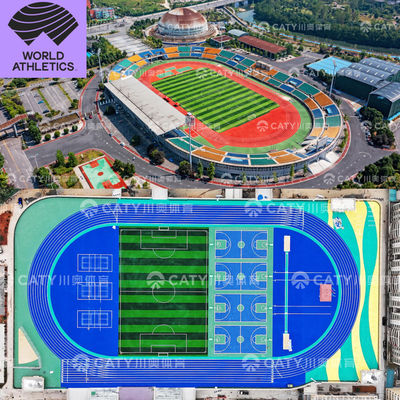 IAAF Certificated Athletic Track Installation EPDM Granules Materials for Schools Sports Facilities Landscaping