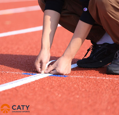Seamless Outdoor Track Surfaces 400m Running Track Material EPDM Granules with Athletic Track Installation