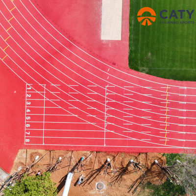 Outdoor Sports Pre-made Athletic Running Track Installation Colored Rubber Granules