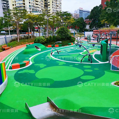Color Full Playground Safety Flooring Odorless Rubber Granules Wear Resistant EPDM Granules