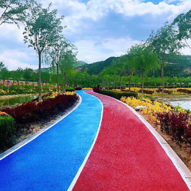 IAFF Certificated Prefabricated Jogging Track EPDM Recreational Trails Running Track EPDM Rubber Granules