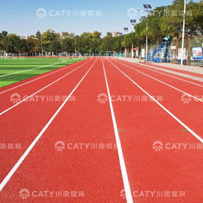 Recycled Rubber Semi-Prefabricated Running Track Sandwich System for Multi Sports Surface