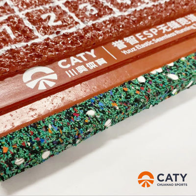 Quick-Install Breathable Foam Rubber Roll for Outdoor Sport Floor Prefabricated Running Track