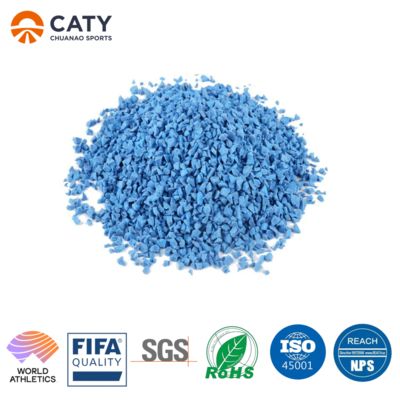 Durable Anti-skid EPDM Rubber Granules with Various Colors for Water Seepage Protection in Playgrounds and Sports Surfaces
