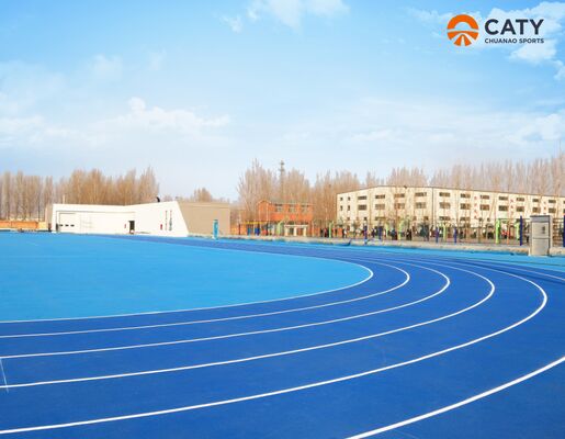 13mm Thick Anti-Slip and Long-Lasting Mixed PU Running Track Materials for School and Athletic Center