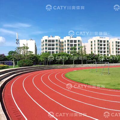 IAAF Certified Composite Running Track , Sandwich System for Professional Shock Absorption and Durability