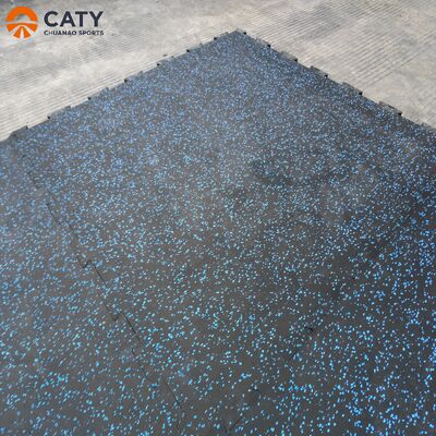 Slip-Resistant and Durable Color Fleck Rubber Flooring Tiles for Gyms and Playgrounds