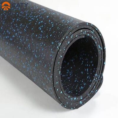 Sound Absorbing and Anti-Slip 8mm Rubber Rolls for Sports Commercial Store and Fitness Areas 