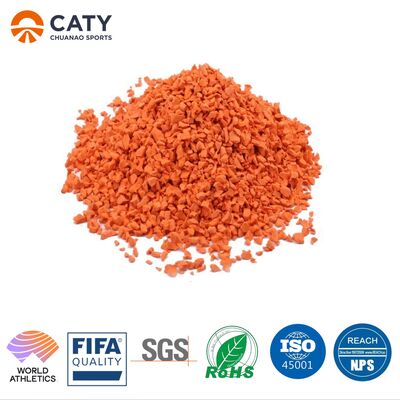 Anti UV Athletic Running Track Playground Materials Wear Resistant EPDM Rubber Granules