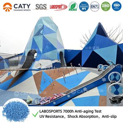 Factory Price 1-3MM 20% EPDM Rubber Playground Surface Running Track  Wet Pour Playground Surface