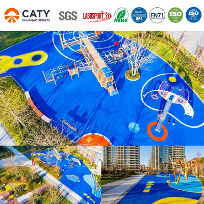 EPDM Sports Flooring Safety Playground Rubber Tiles Outdoor Playground Flooring