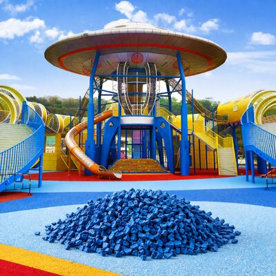 EPDM Rubber Playground Surface SBR Rubber Granules For Playground Safety Flooring Playground Rubber Floor 