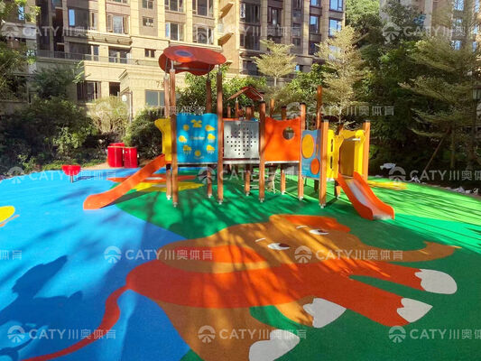 Factory Price EPDM Granule Rubber Mulch Material Anti-slip Playground 1-4mm Thickness 20% EPDM Rubber Content