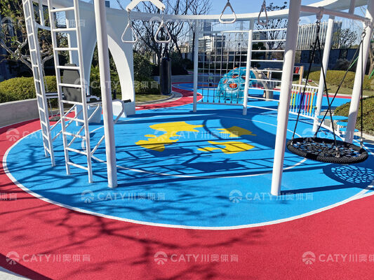 UV Resistant EPDM Rubber Granules For Safety Playground Surface Kids Fall Protection Tested