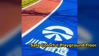 Colorful Rubber Flooring Outdoor Playgrounds & Parks